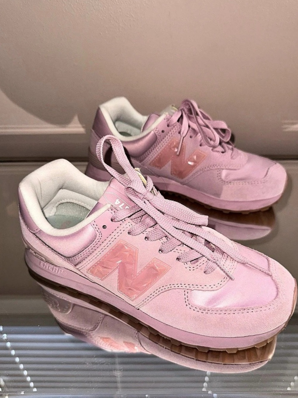 New Balance 574 'Linen Century Pink Gum' Pink Women’s Sneakers